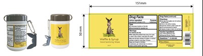 Label (Sherk Wipes Compressed)